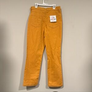 Celebrity Pink Mustard Slim Straight Pants